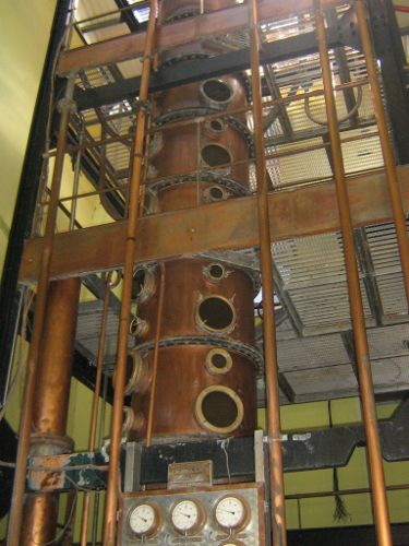 Disitillation column - Neisson Distllery, Martinique distillation column